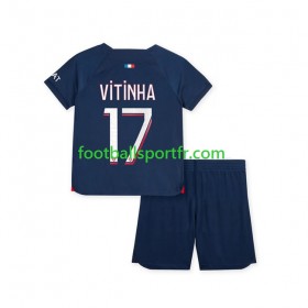 Tenue Paris Saint-Germain Vitinha 17 Enfant Domicile 2023-2024 Maillot de Foot
